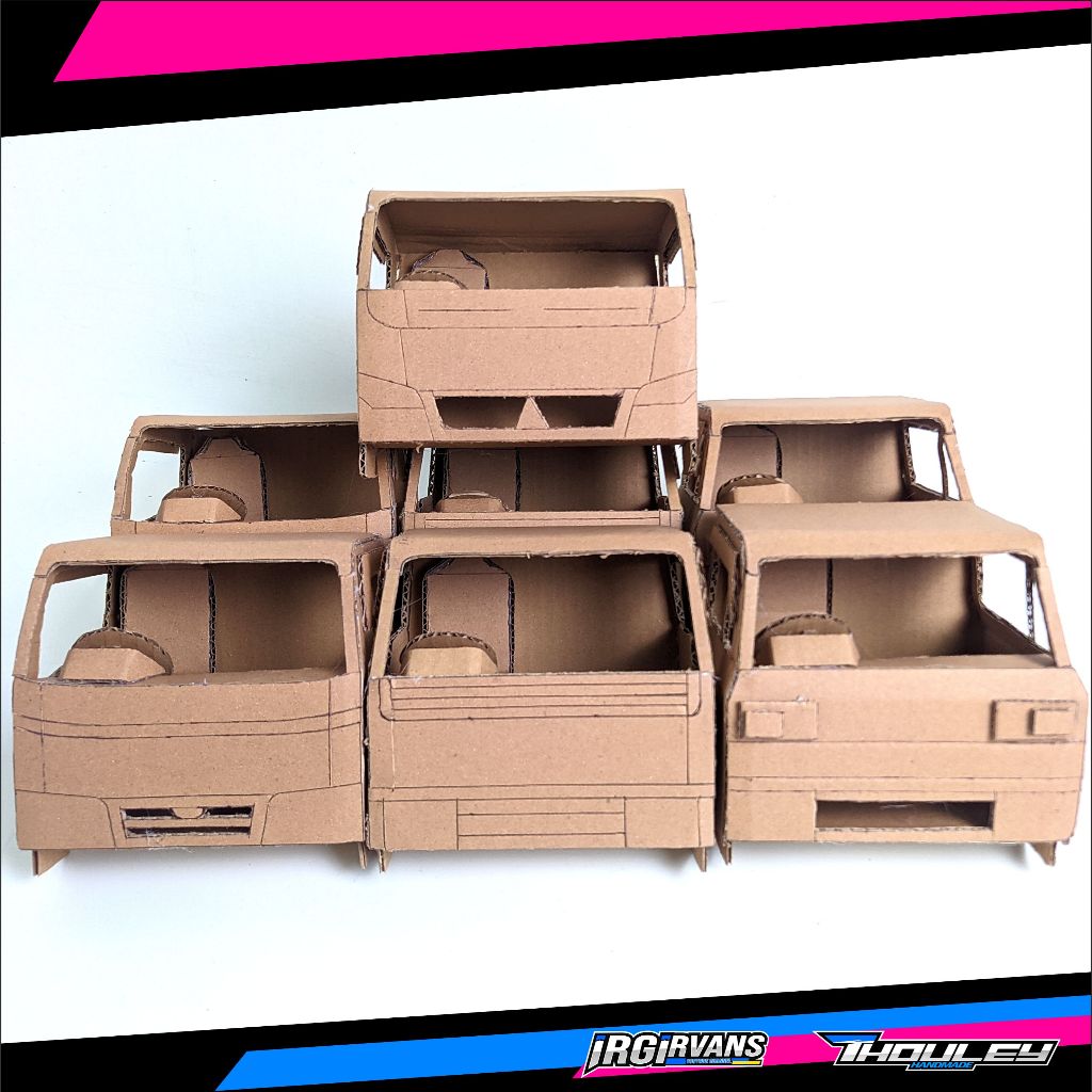 Kabin Miniatur Truk Kardus Skala 1:14 Vol 2 Yt Irgi Irvans