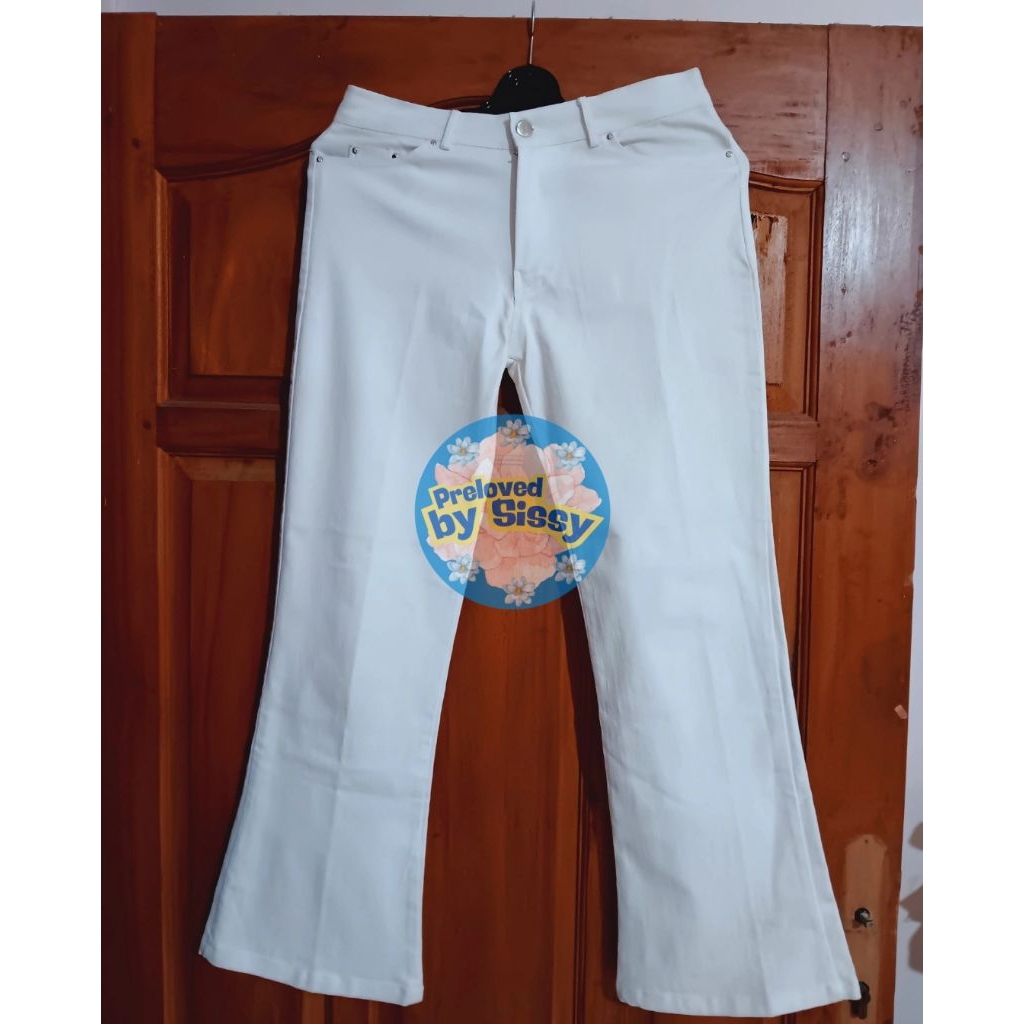 celana cutbray putih