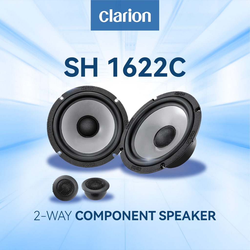 Clarion Speaker T 1622 Speaker Split Component Speaker 6,5 Inch, 180 W