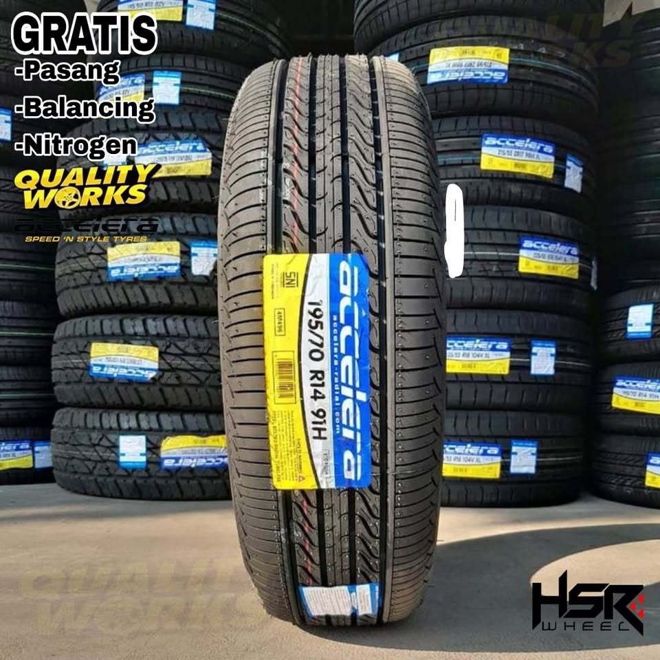 BAN MOBIL 195 70 R14 ACCELERA ECOPLUSH - BAN MOBIL RING 14 UKURAN 195/70 R14