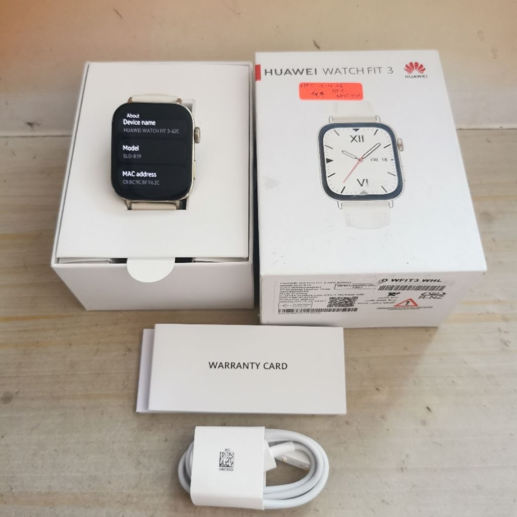 Huawei Watch Fit 3 NFC Edition Bekas - Garansi Resmi - Watch Fit 3 second