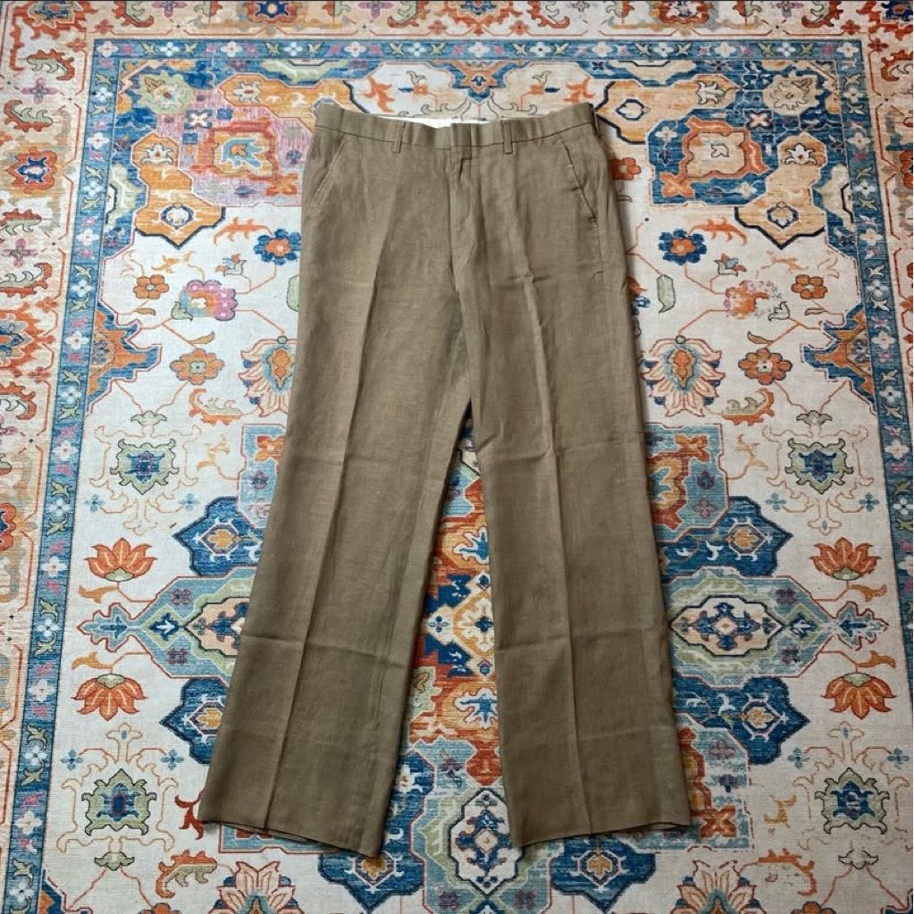 celana coklat 90s japanese tailored slacks trousers