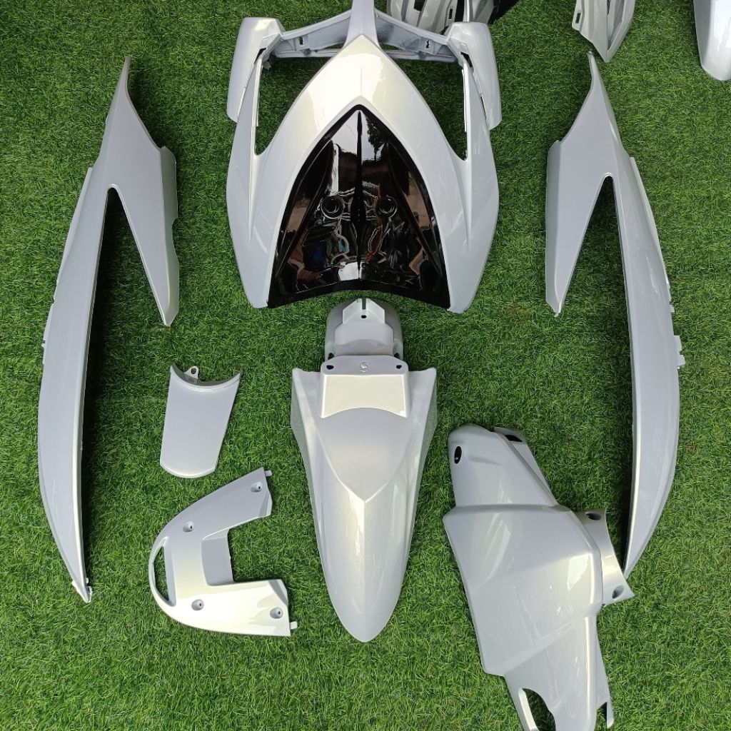 cover body full halus HONDA VARIO 110 KARBU silver lembayung GOLD