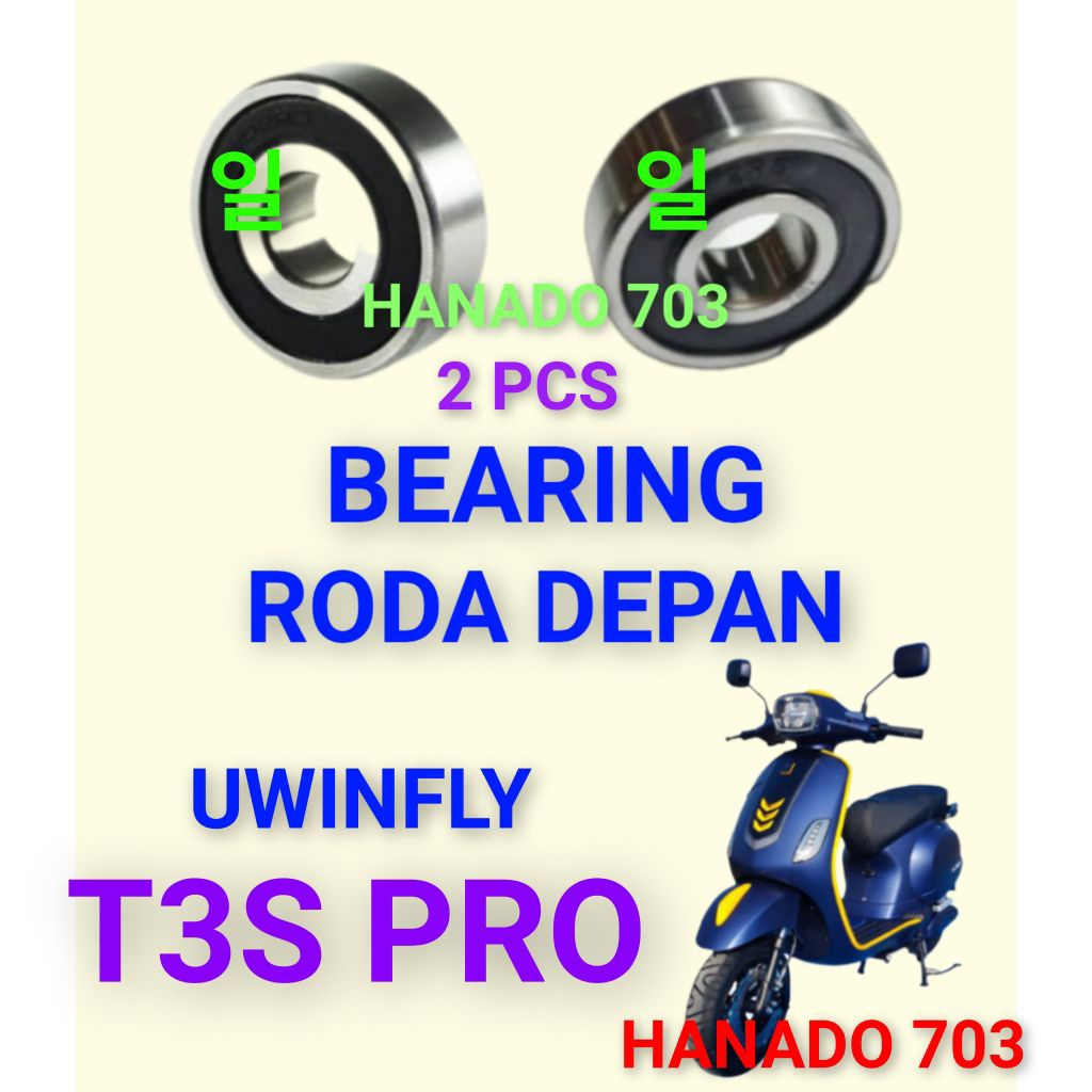 bearing roda depan Uwinfly T3S PRO laker klahar roda depan motor listrik uwinfly t3s pro