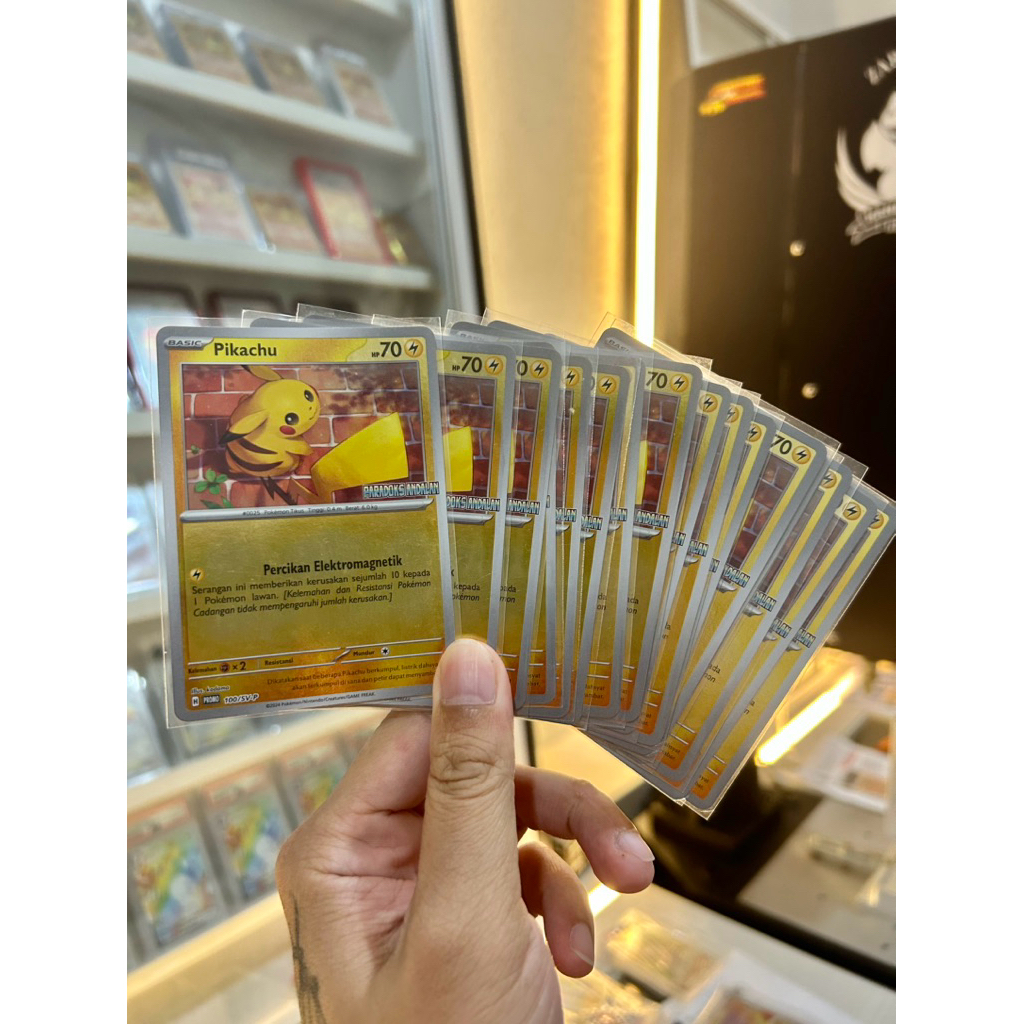 pikachu holo promo 1 kartu POKEMON tcg card set Indonesia NON (english japan box sr hr sar csr chr a
