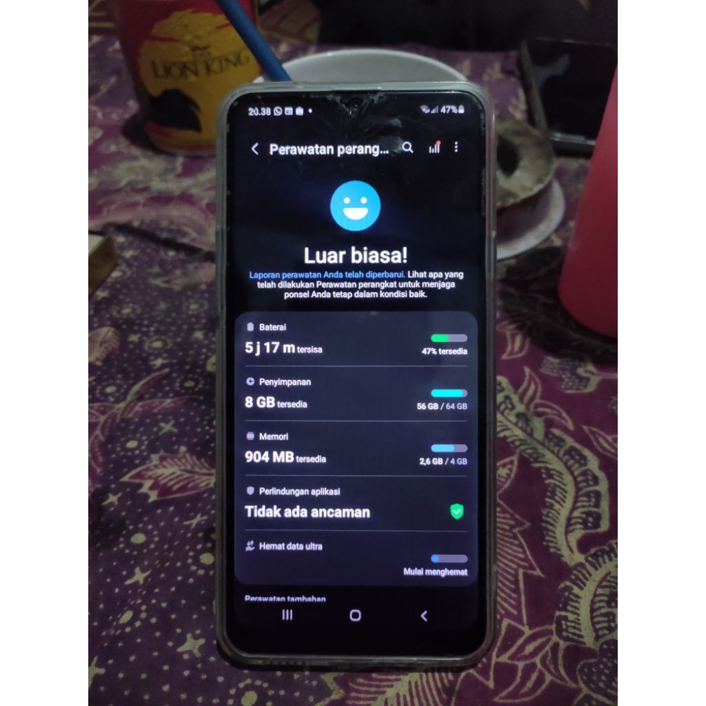 HP SAMSUNG GALAXY A20S SM-a207F RAM 4/64GB FULLSET NORMAL