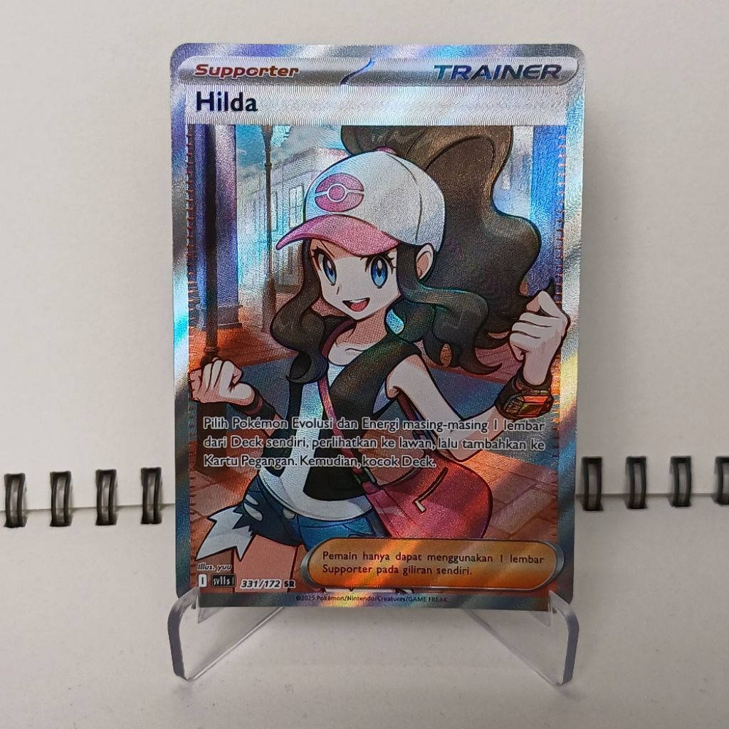 Hilda - Supporter - Kartu Pokemon TCG Indonesia - Scarlet & Violet Hitam & Putih SV11s | 331/172 | S