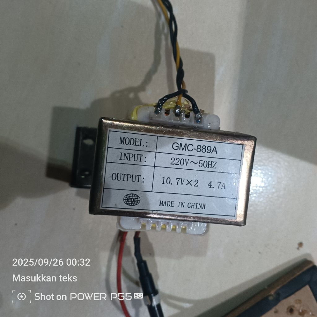 Trafo CT murni 4.7A copotan GMC 889 home teather 5.1 dolby prologic dts surrond