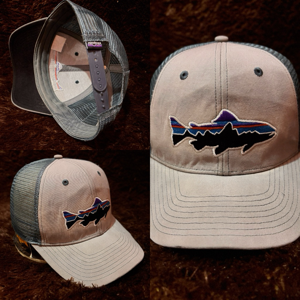 Topi Patagonia Jaring Biru Fish