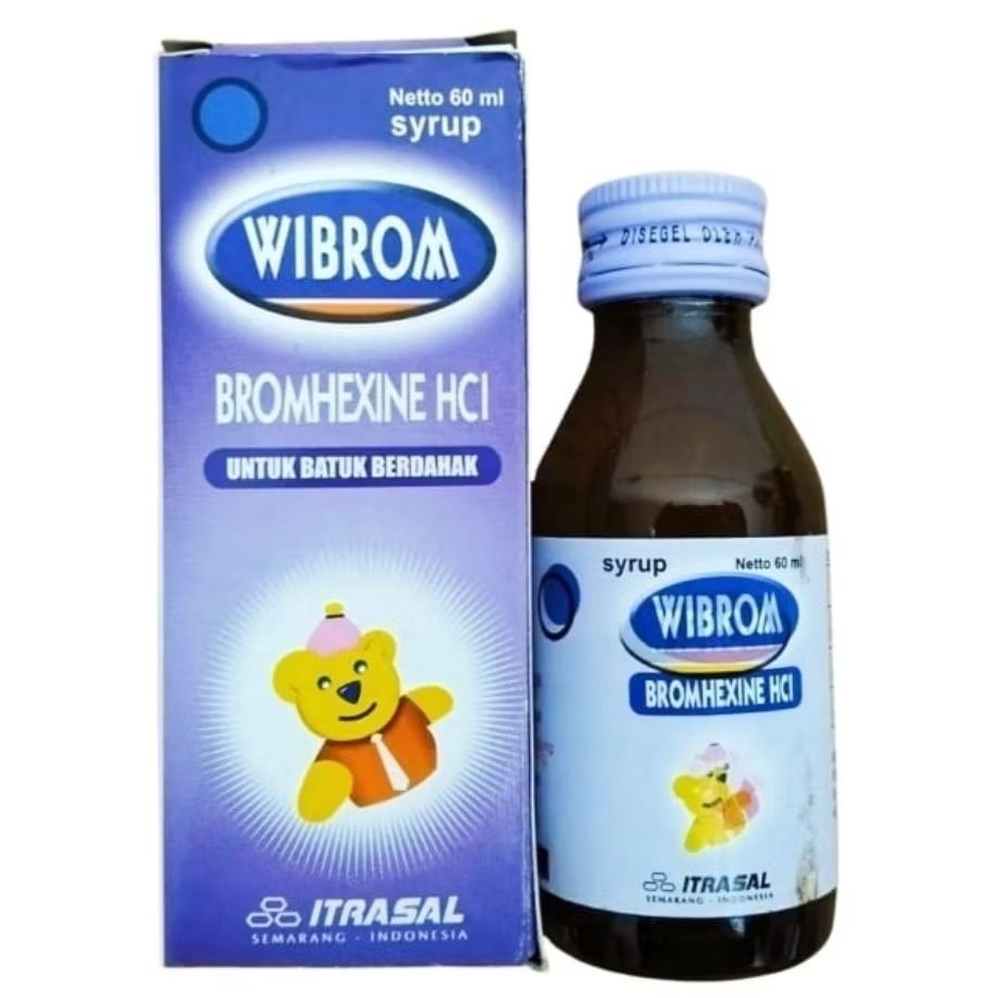WIBROM Syrup - Bromhexine HCl 4mg /5ml (60ml)