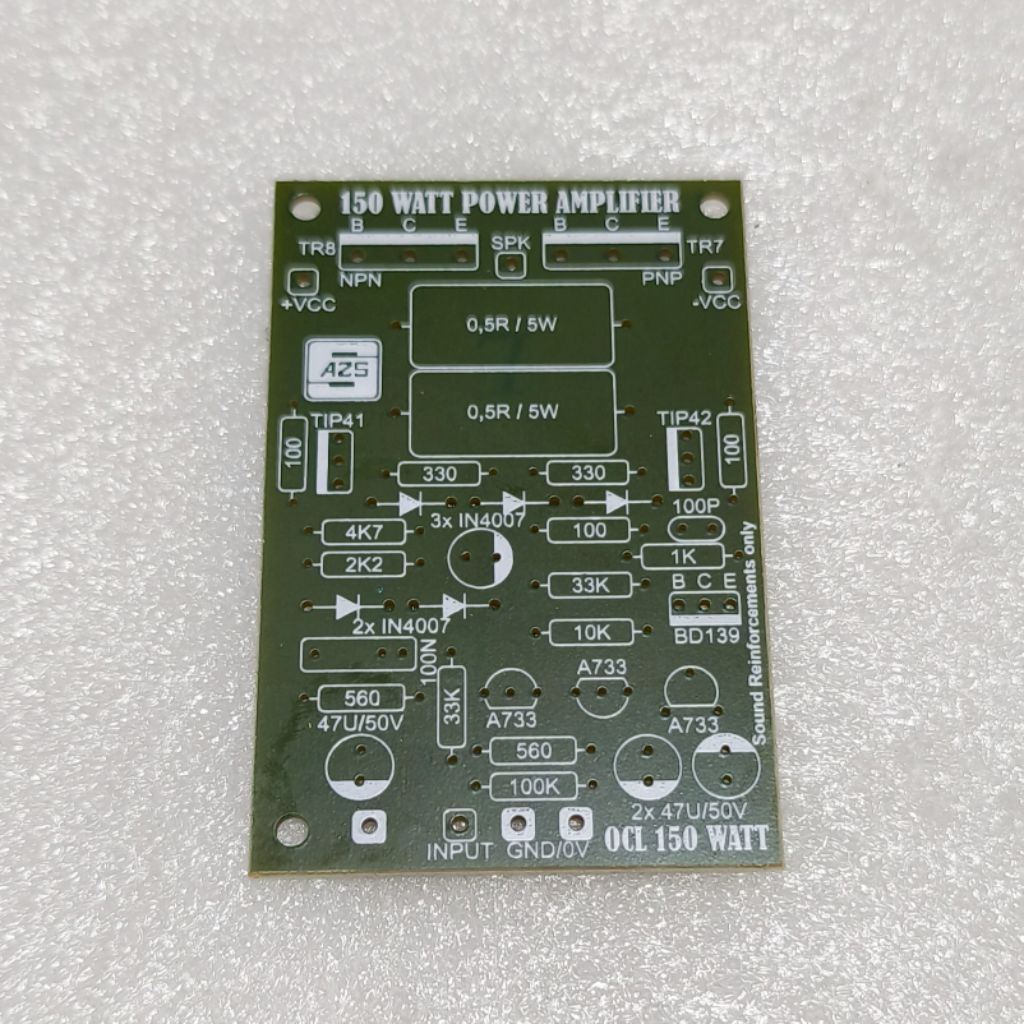 PCB OCL Mono 150W Power Amplifier