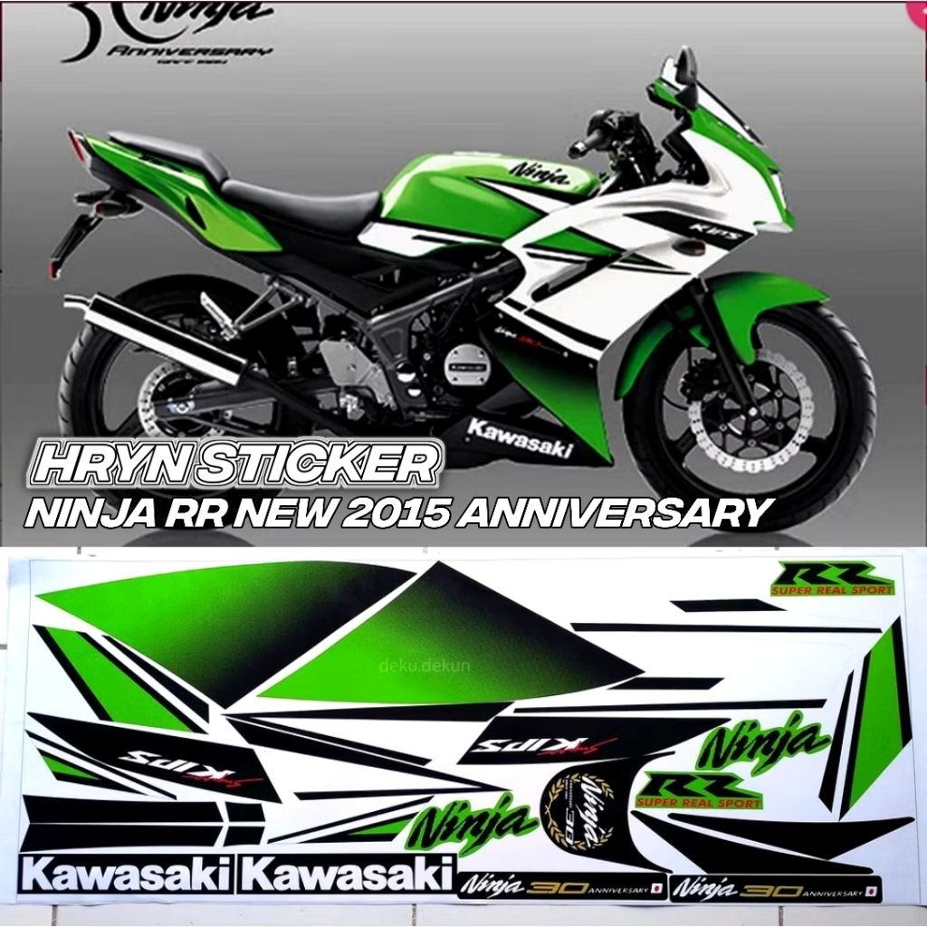 striping ninja rr new 150 anniversary - sticker striping ninja rr new 150 anniversary anti gores