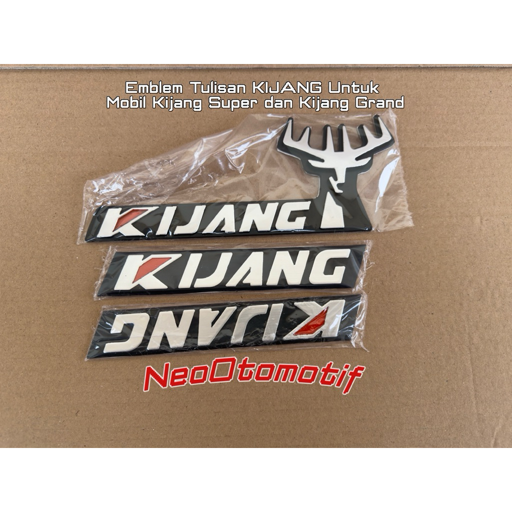 Emblem Tulisan KIJANG Untuk Mobil Kijang Super dan Kijang Grand Set