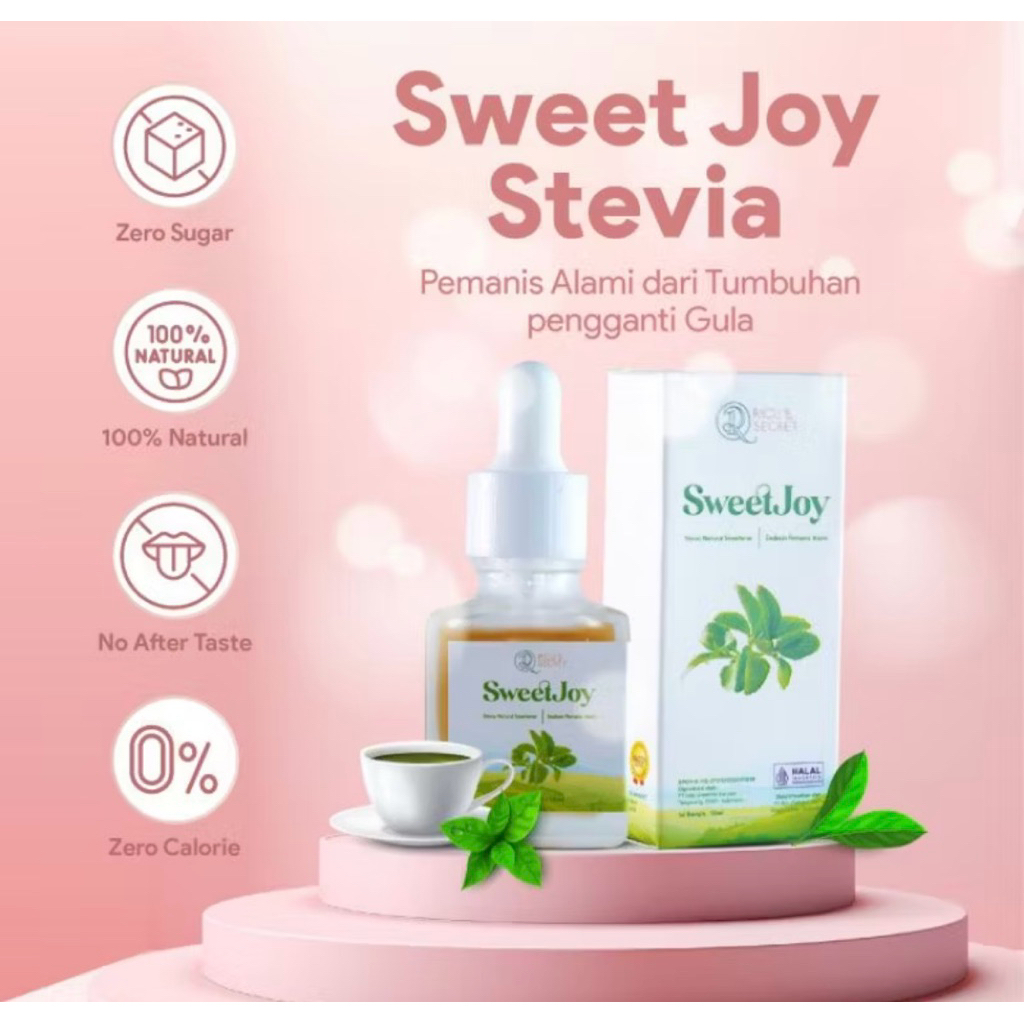 15 ml RICU'S SECRET Sweet Joy - Stevia Tetes Cair Natural Sweetener Pemanis Alami Pengganti Gula 15m