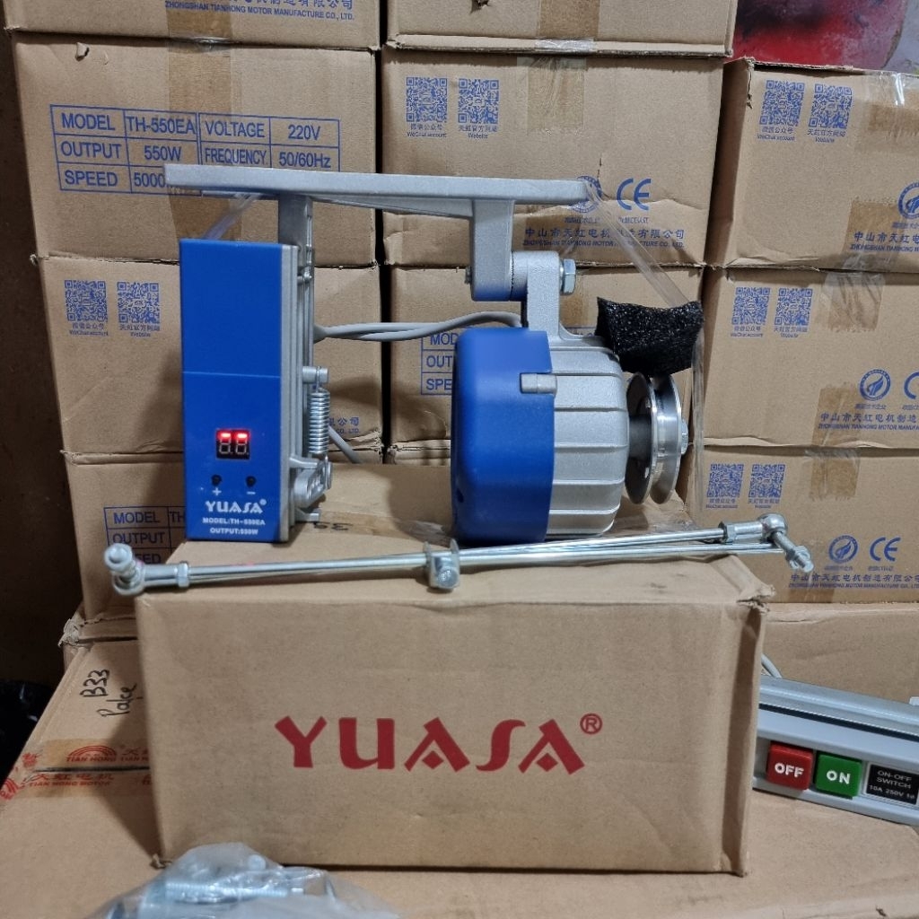 dinamo bagus awet servo yuasa original type TH550EA serko serpo serfo mesin jahit juki typical broth
