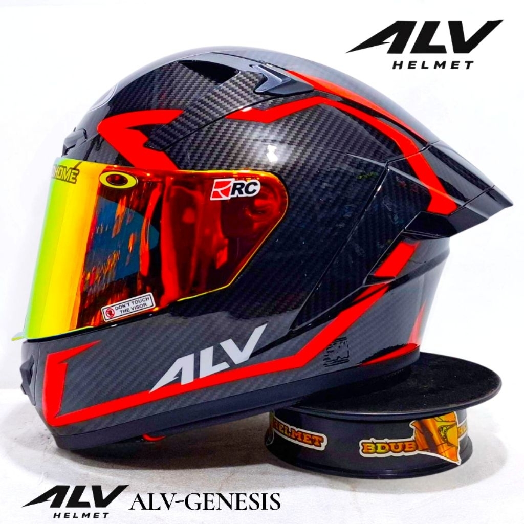 Helm ALV Genesis Carbon paket ganteng spoiler 3D