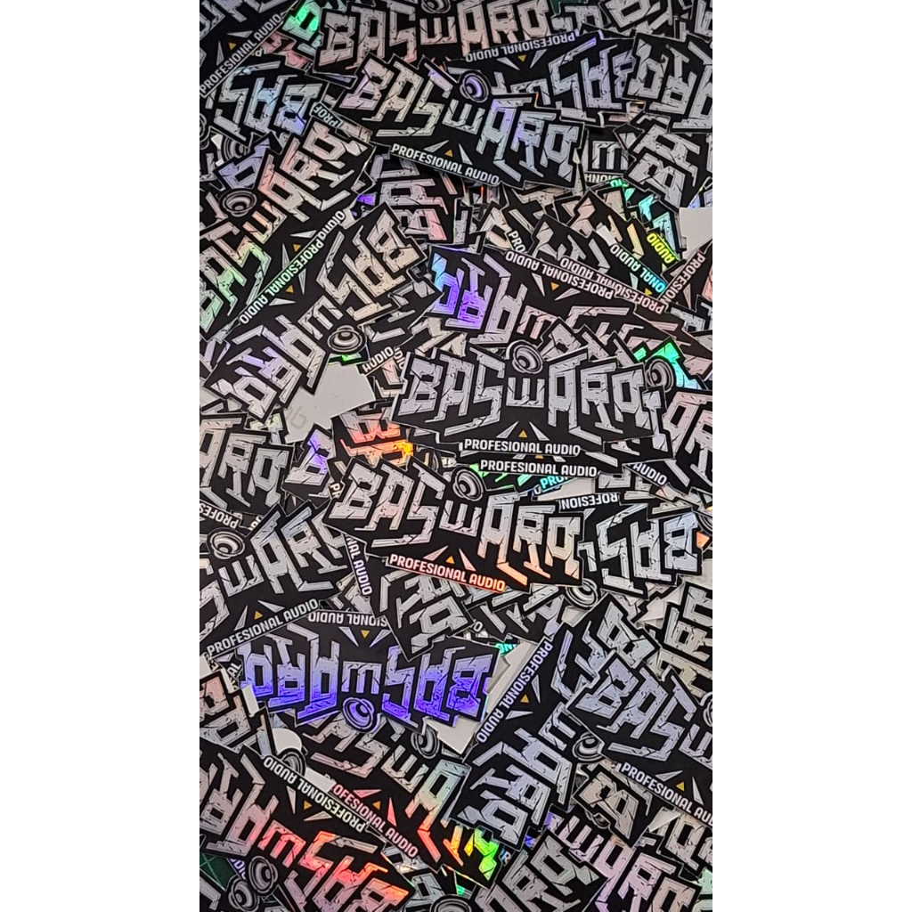 CETAK STIKER HOLOGRAM | SILVER A3+