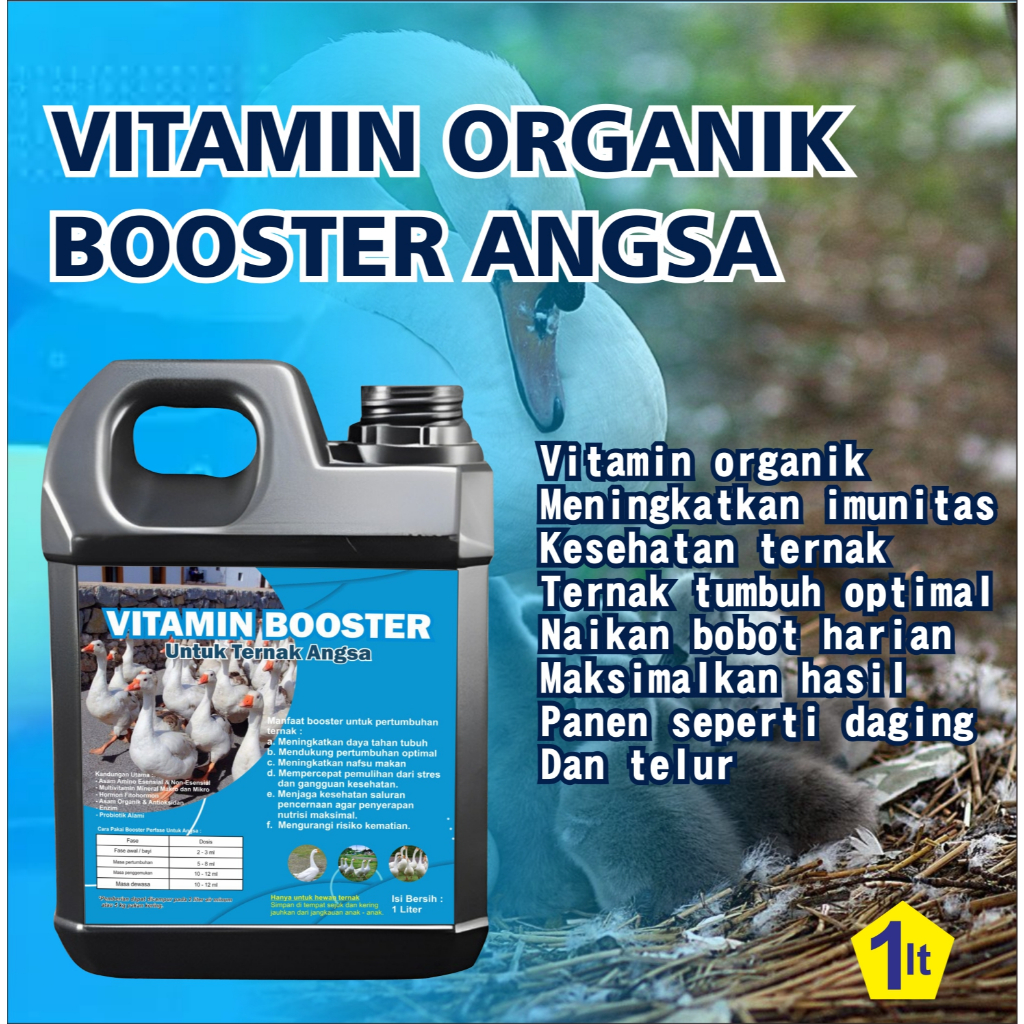 Booster Angsa 1 liter Anakan & Dewasa – Pertumbuhan Lebih Optimal
