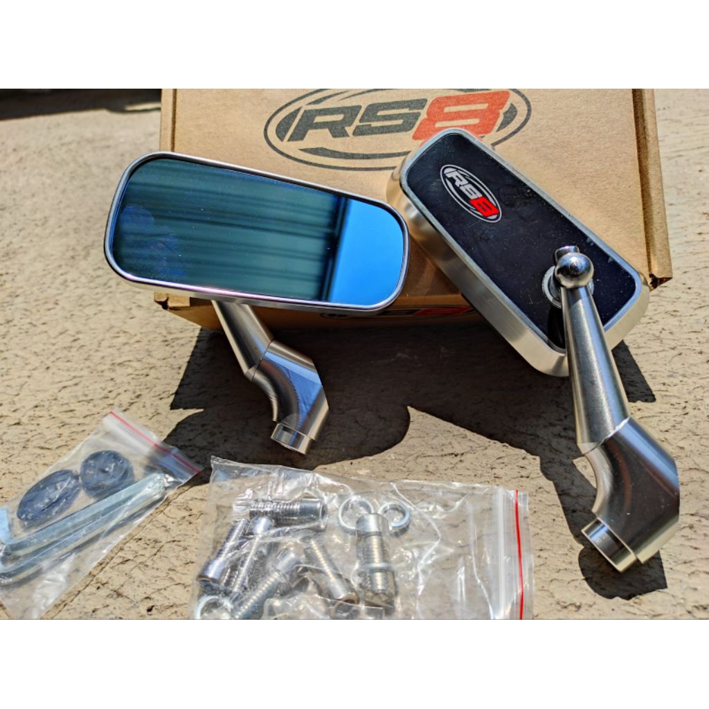 Spion RS8 Original Vietnam Kanan dan Kiri Sepasang Universal warna silver vietnam termurah terlaris 