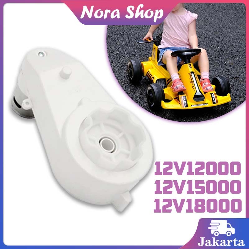 Gear Box Motor Aki Anak 12v 550 12000/15000/18000 RPM / Gearbox Mainan Mobil Aki / Gearbox Setir Mob