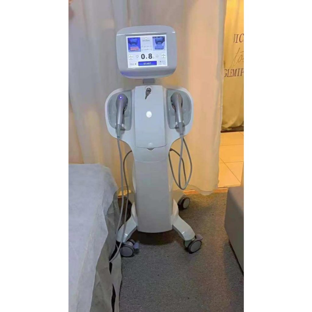 7D hifu wajah double chin alat korea Mengencangkan kulit kendur di leher alat klinik kecantikan alat