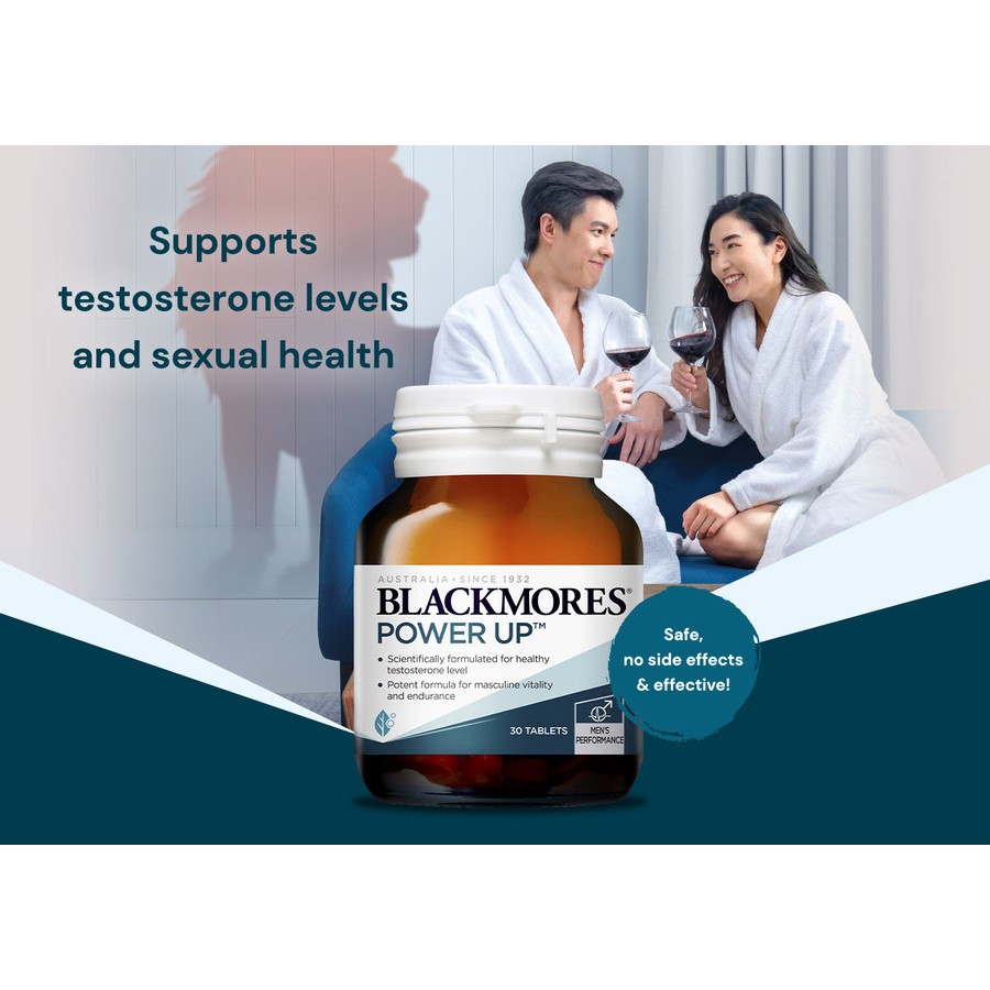 Blackmores Power Up Masculine Booster Testosterone Support 30 Tablets