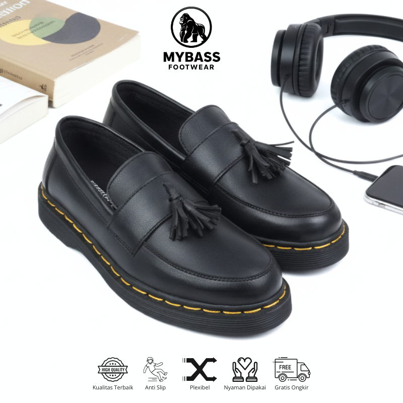 Sepatu Pantofel Pria Hitam Sepatu Casual Formal