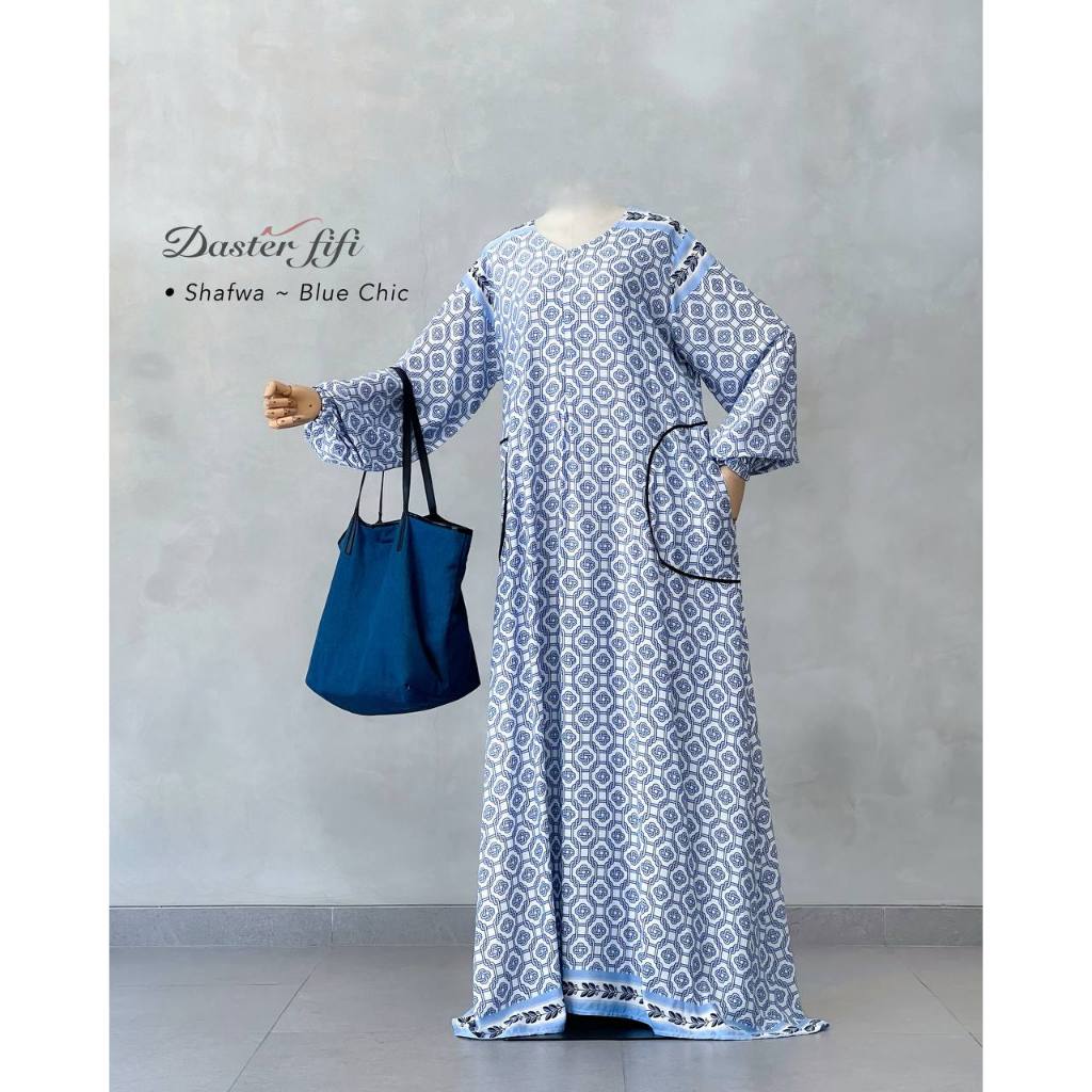 (653) Shafwa by Daster Fifi / Daster Gamis Katun Rayon Viscose Premium Motif / Gamis Katun Rayon Vis