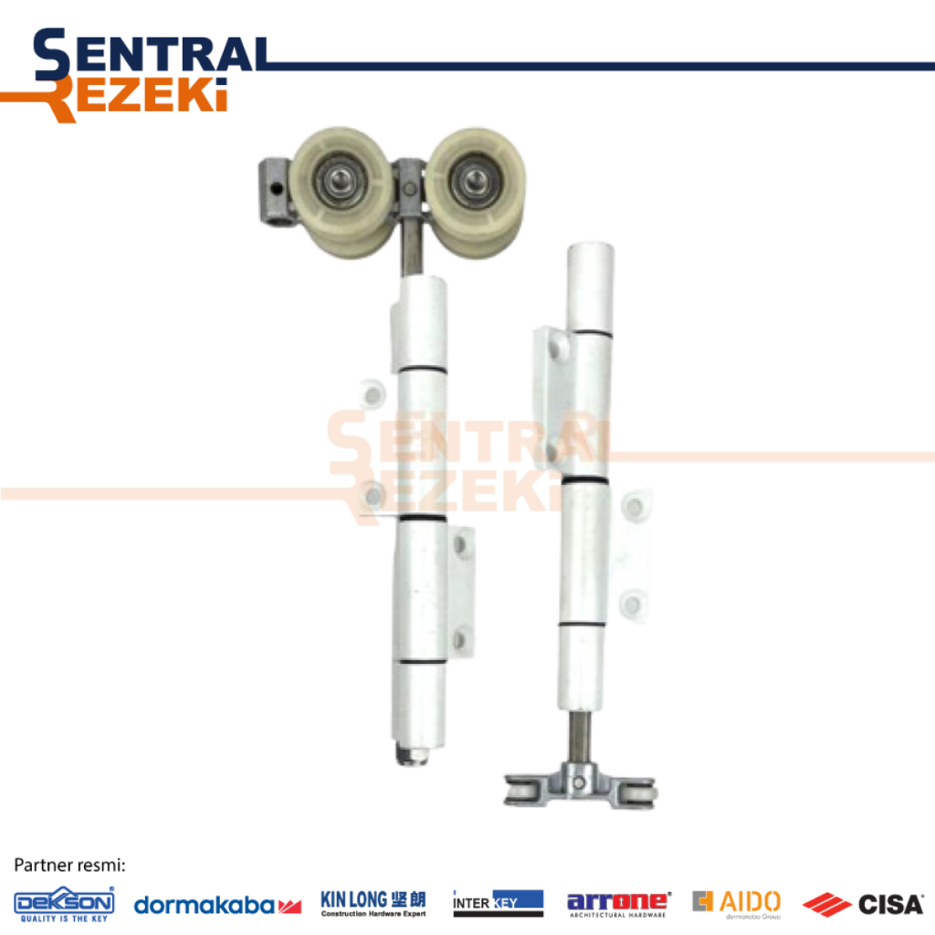 RODA ATAS RODA BAWAH PINTU LIPAT SET KINLONG PUTIH