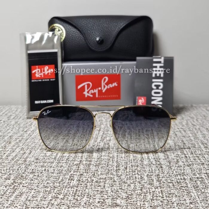 Kacamata Rayban Caravan 181/71 58 Gold Lens Gradient Grey Original