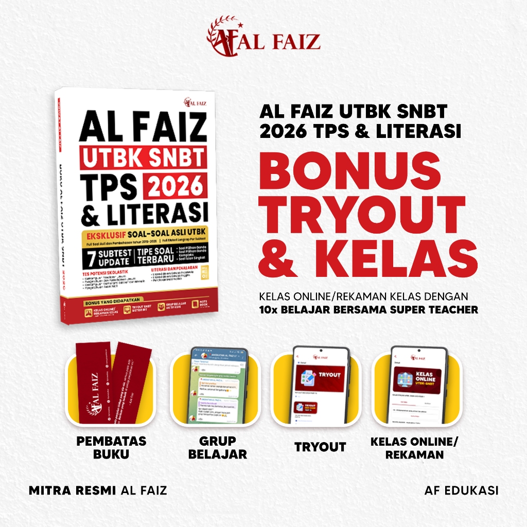 Buku AL FAIZ UTBK TPS & LITERASI 2026