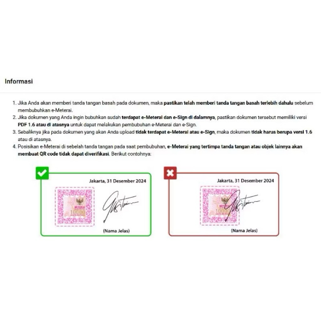 Pembubuhan E-Materai