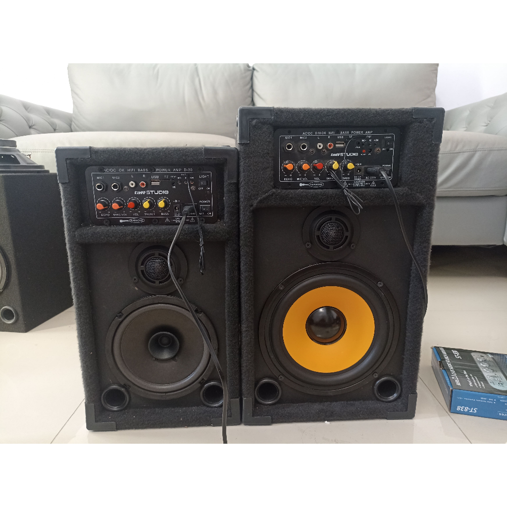 TaffStudio Spiker Aktif AUDAX Bluetooth 8 Inch Bass Gler Istimewa Single Speaker Aktif