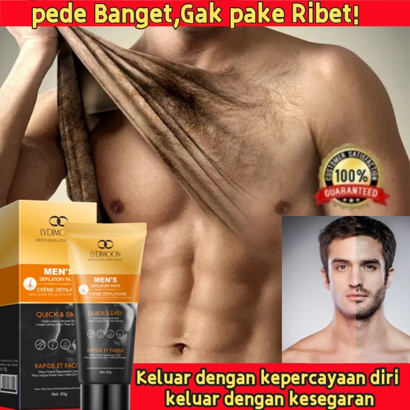 Krim penghilang bulu cepat untuk pria, krim penghilang kumis, krim penghilang bulu yang lembut dan p