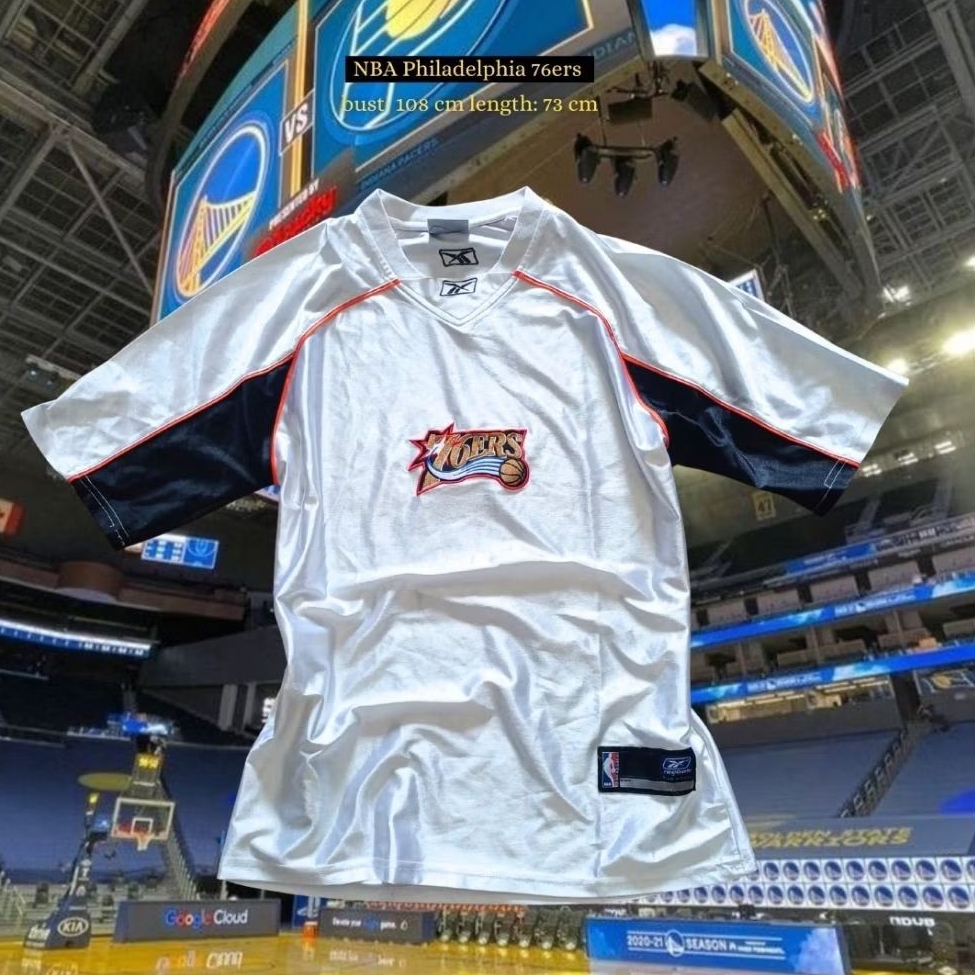 Vintage Jersey NBA by Reebok 76ers Sixers USA America | Basket Baju Olahraga Skater Sports Dryfit Bo