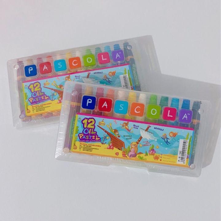 PAKET ISI 2 Oil Pastel Pascola 12 Warna / Crayon Pascola 12 Warna