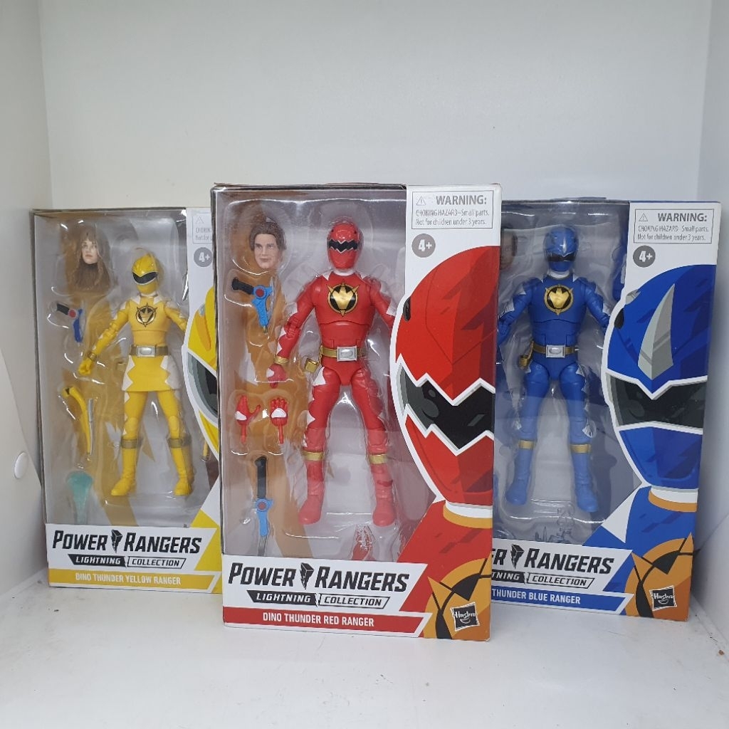 Lightning Collection Power Ranger Dino Thunder Abaranger Yellow Pteranodon Kira Ford Red T Rex Conne