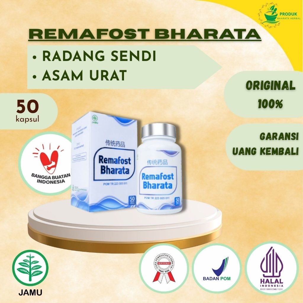 REMAFOST BHARATA Radang Sendi Pegal Linu Asam Urat Saraf Kejepit