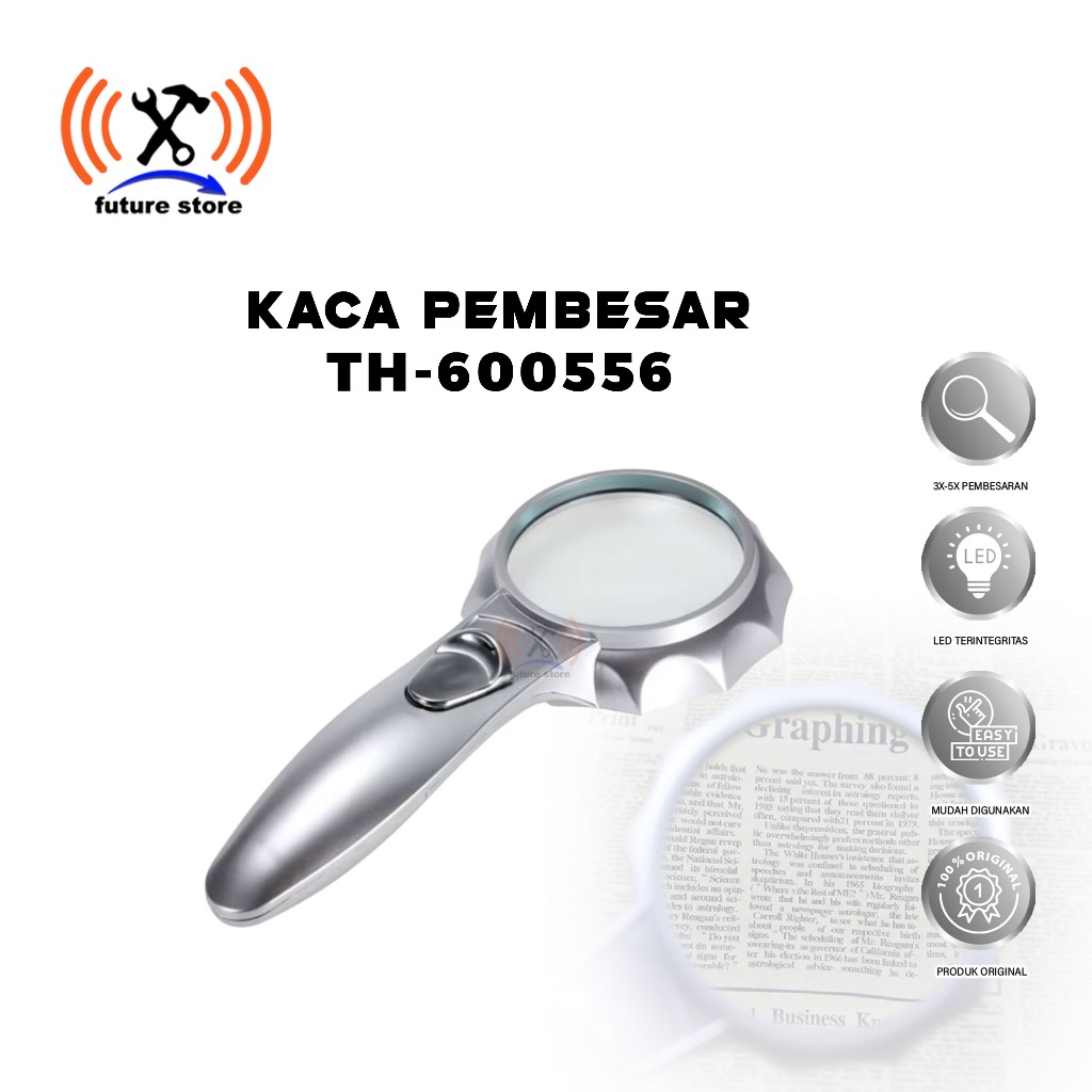 KACA PEMBESAR TH 600556 - KACA PEMBESAR LED - ALAT BANTU SERVIS ELEKTRONIK - KACA PEMBESAR LAMPU LED