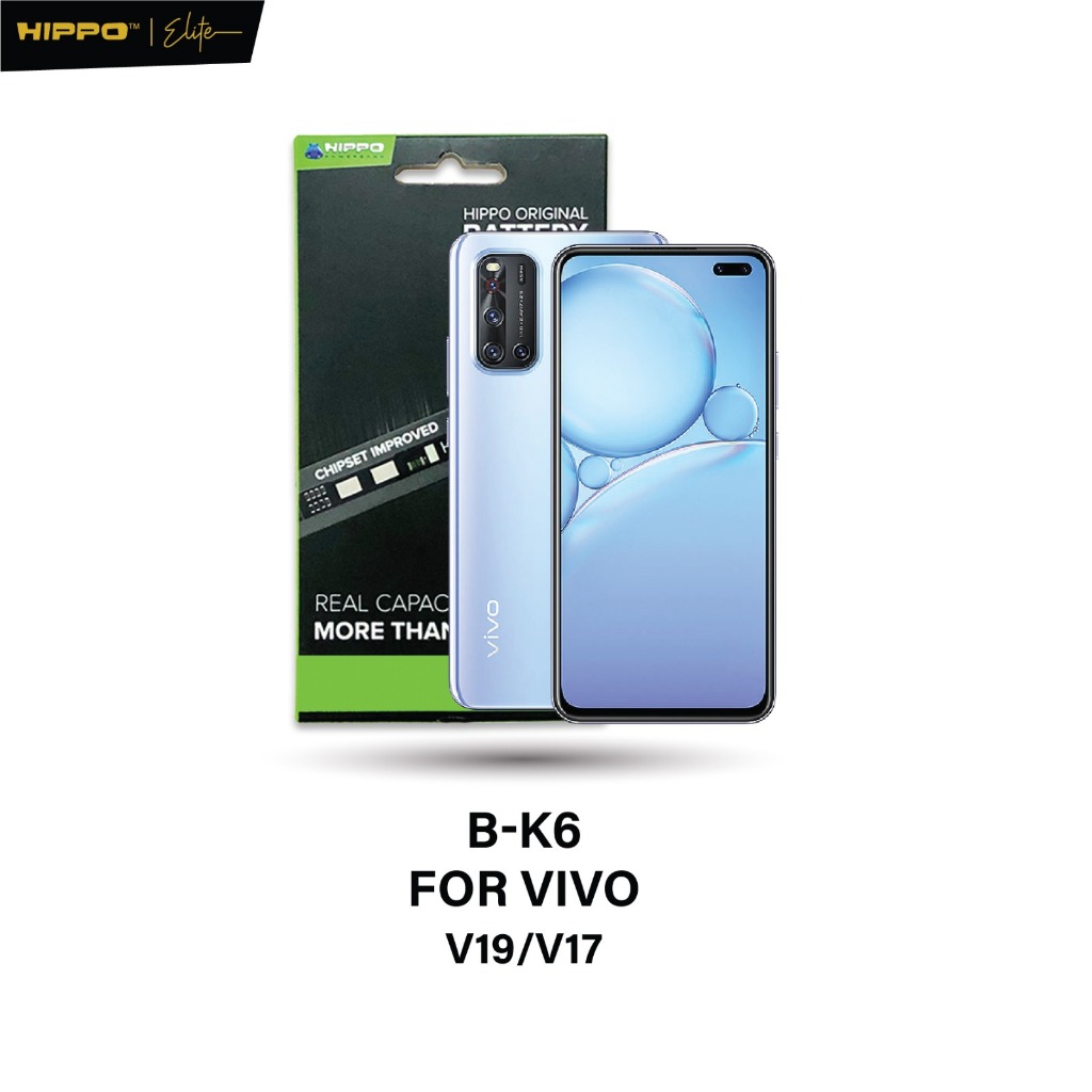Hippo Baterai B-K6 VIVO V17 1919 / VIVO V19 4500mAh Original Cell Battery Batere Batrai