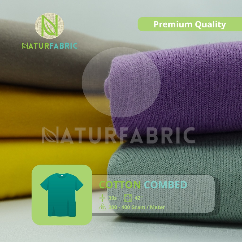 Kain Cotton Combed 30s Naturfabric - Katalog 2