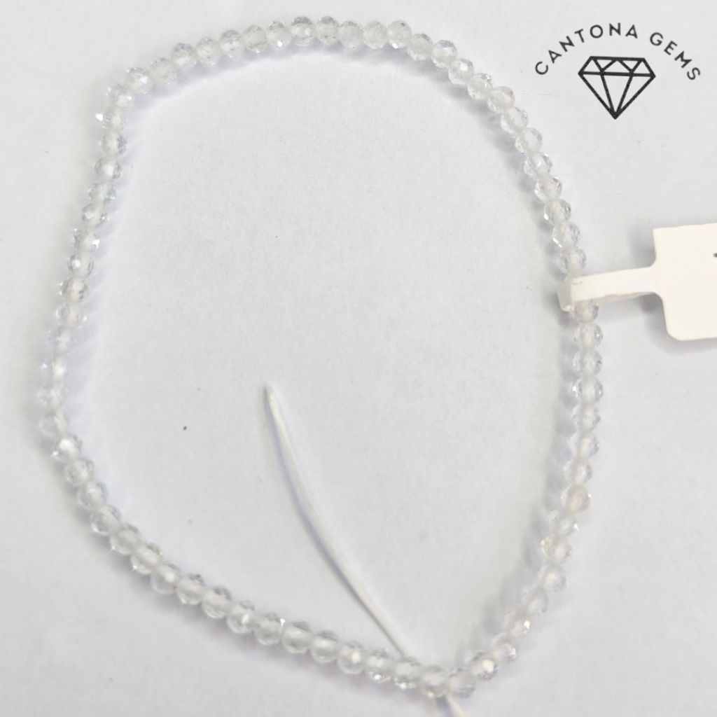 Gelang Batu Alam Asli Topaz Cutting 2mm