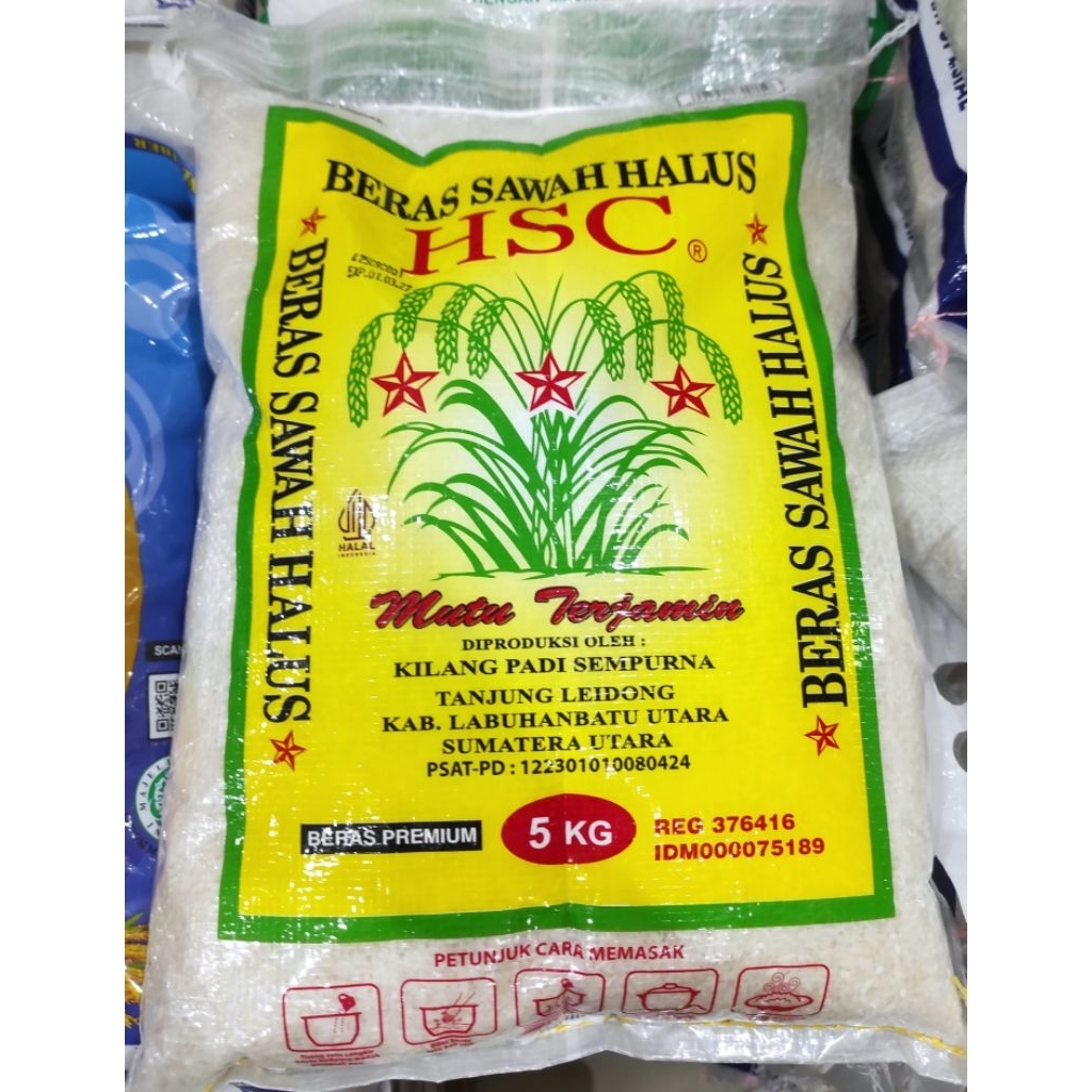 HSC beras putih sawah halus premium 5kg