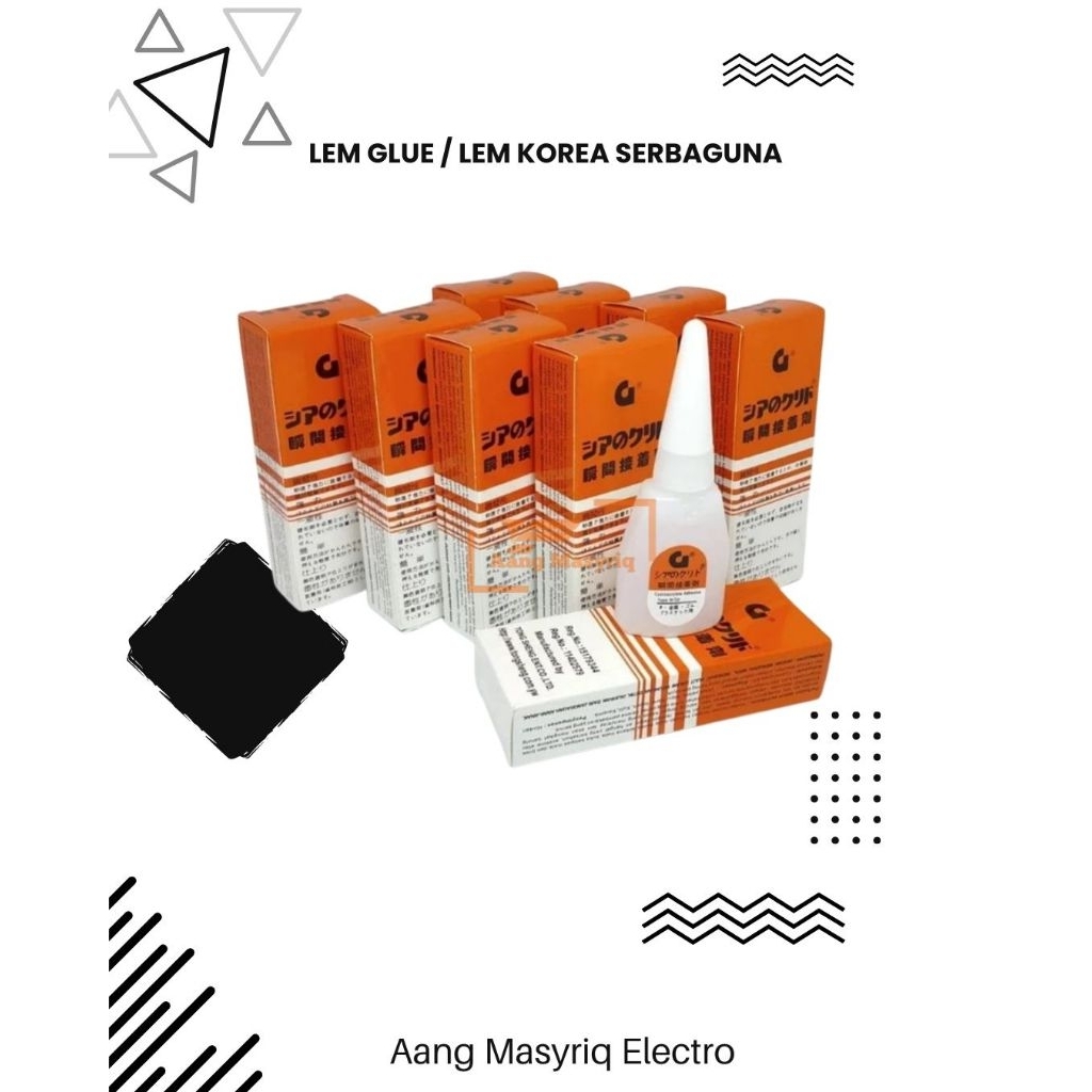 Lem Glue / Lem Korea / Serbaguna / Lem Cair Plastik Kayu Super Kuat Cepat kering Original