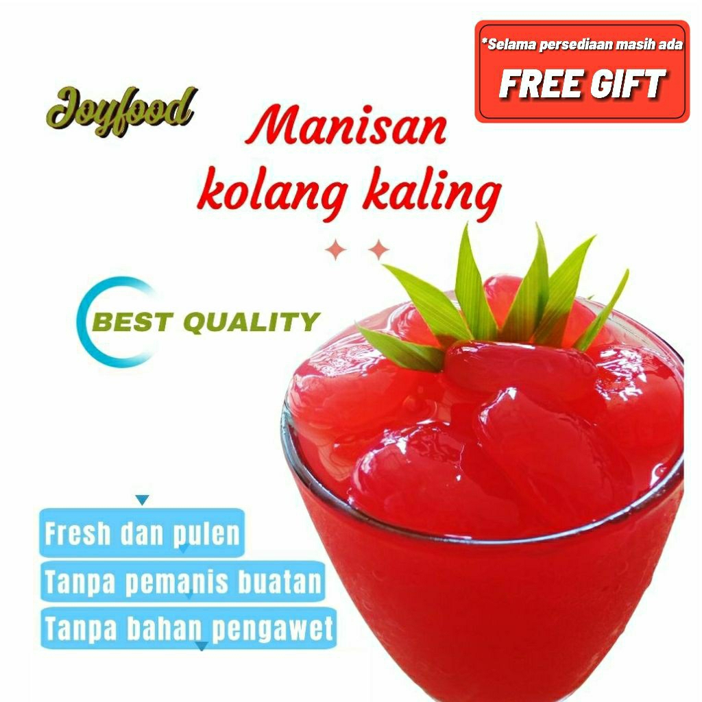 1 kg Manisan Kolang Kaling 100 % Gula Marjan Cocopandan