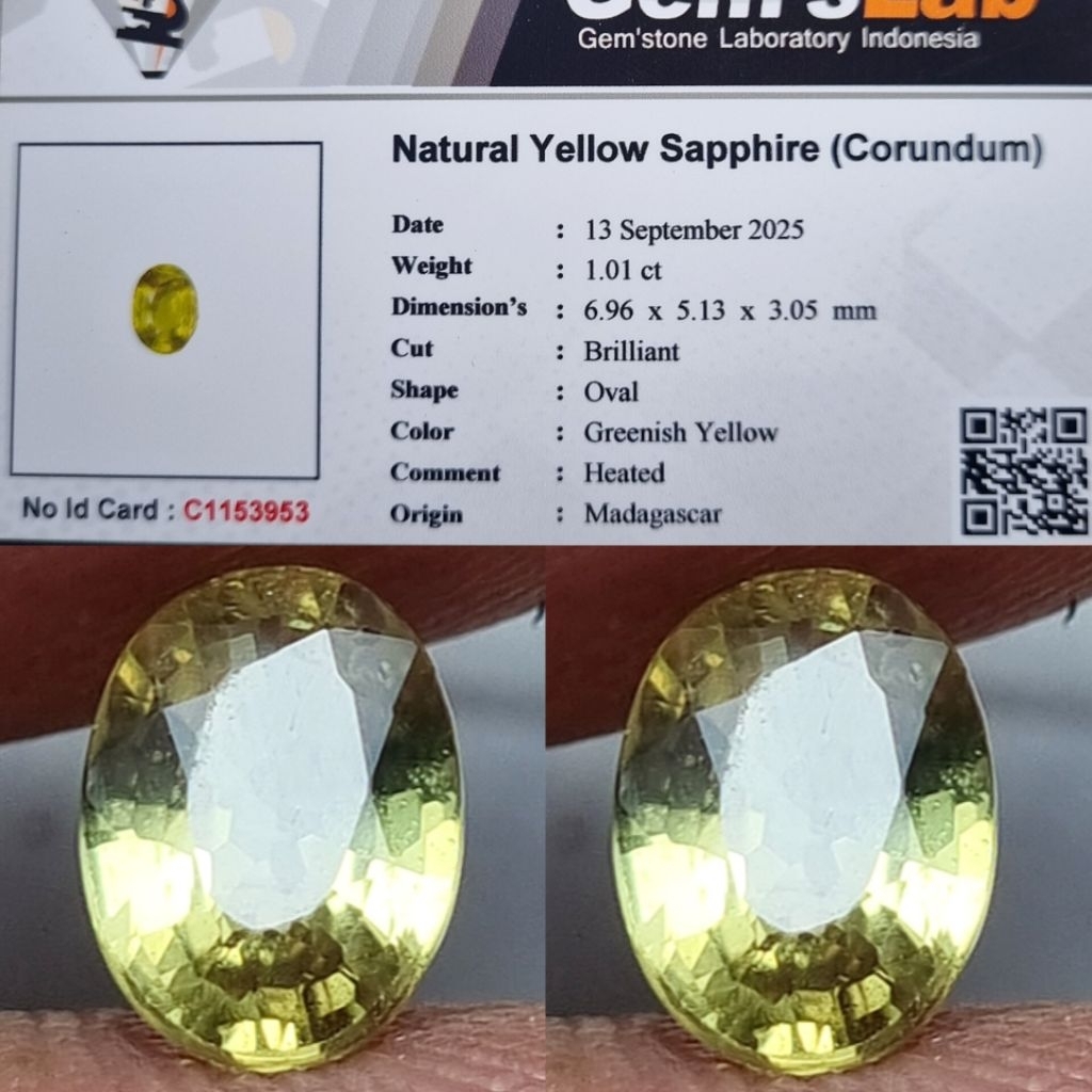 Hot Item Nice Color Natural Yellow Sapphire Heated Madagascar