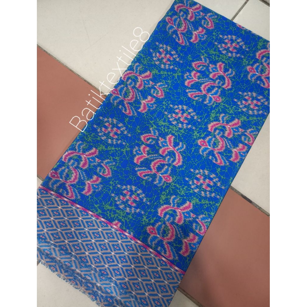 KAIN BATIK SEMISUTRA// BATIK METERAN BATIK MOTIF KALIMANTAN BATIK PRINTING