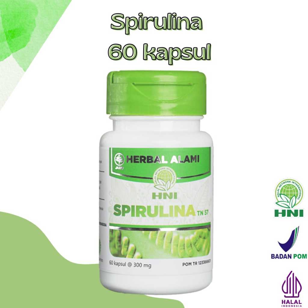 Kapsul Spirulina HNI HPAI 100% Original 60 Kapsul