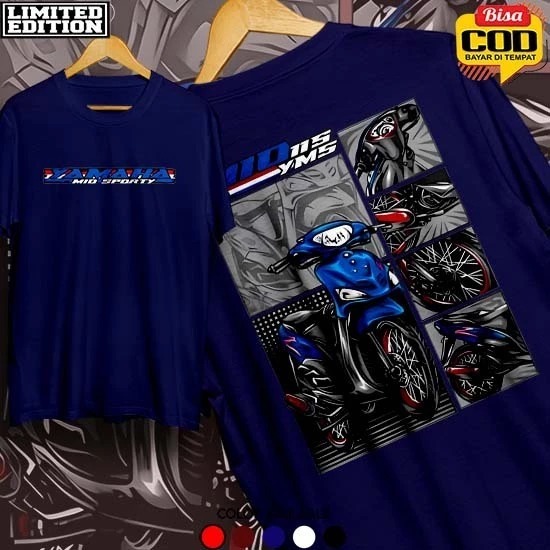 KAOS Yamaha Mio Sporty KAOS DISTRO Yamaha Mio Sporty PRIA WANITA