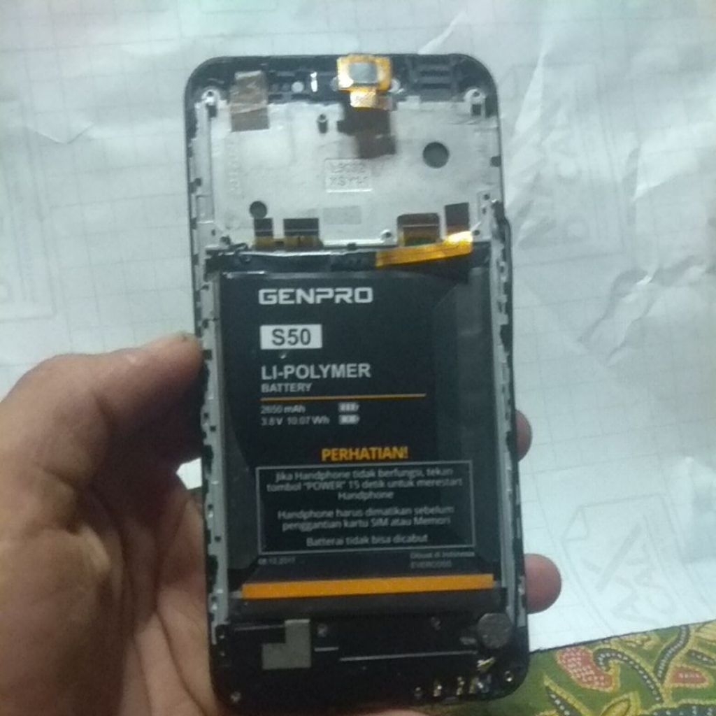 lcd evercoss s50 genpro orian